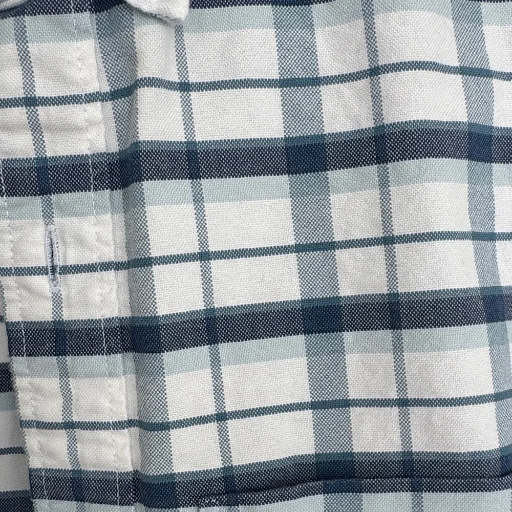 J. Crew blue and White Plaid Casual Shirt